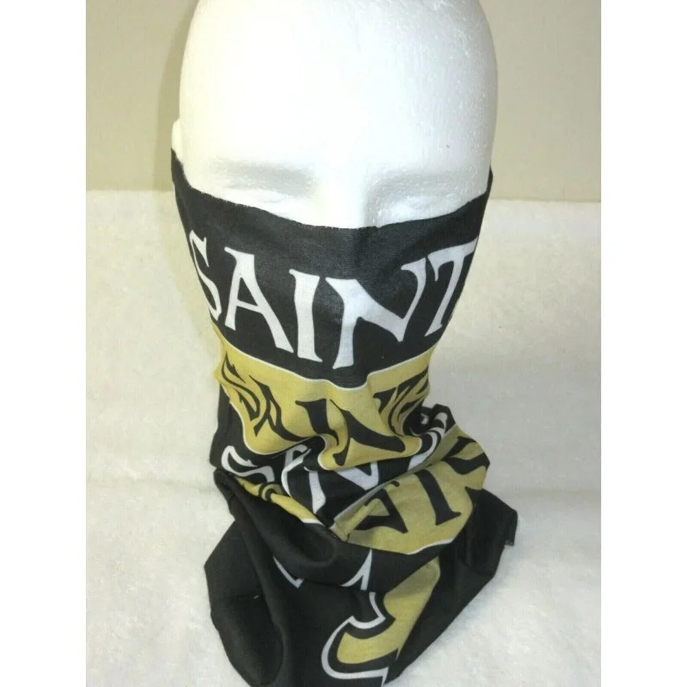 New Orleans Saints NFL Multi Purpose Team SuperDana Neck Gaiter Logo Scarf NWT